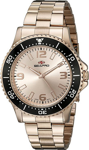 Seapro Sp5334 De Los Hombres Reloj De Cuarzo Rose Gold De