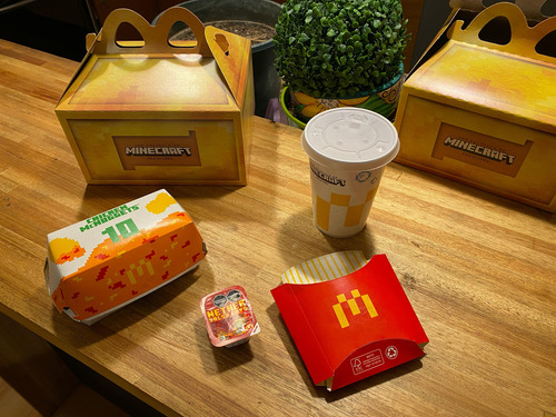 Colección Completa Mcdonald's Minecraft Sellados De Fabrica
