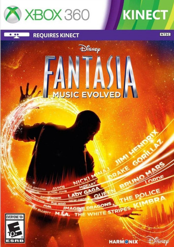 Xbox 360 Kinect - Disney Fantasia Music Evolved - Fisico
