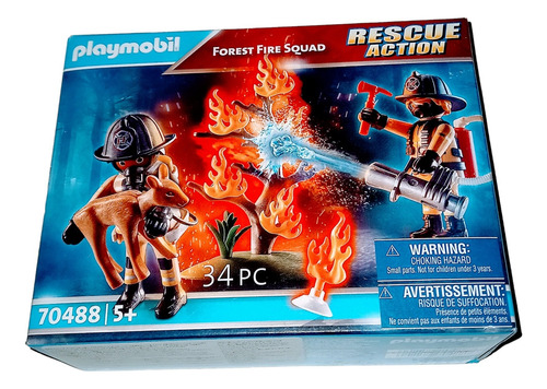 Playmobil 70488 Bomberos Equipo De Rescate Forestal