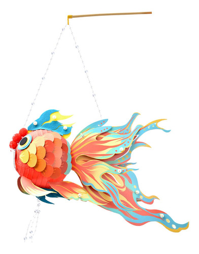 Linterna Del Festival Del Medio Otoño Linterna Koi Diy Rojo
