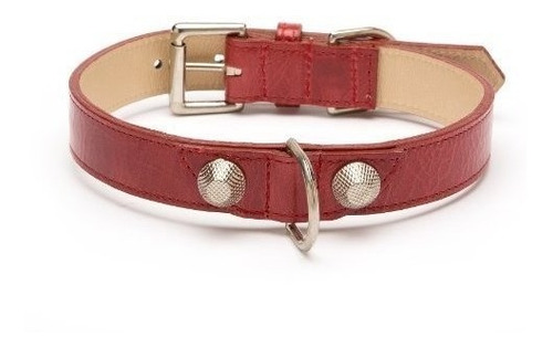 Balencioochee Perro Recto Collar Con Remaches De Plata