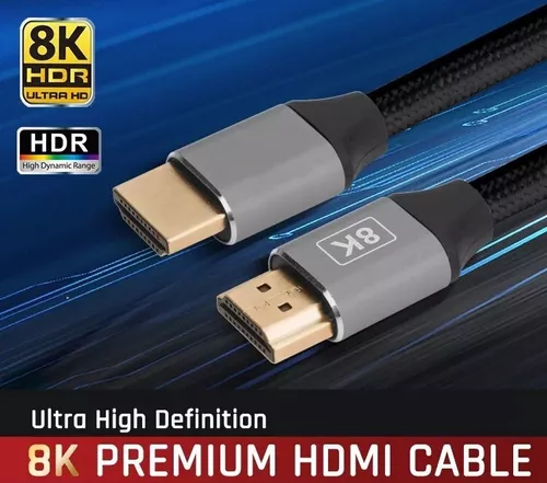 Cable Hdmi 2.1 2 Metros Premium Gamer 4k Hdr Earc 8k Hokobox