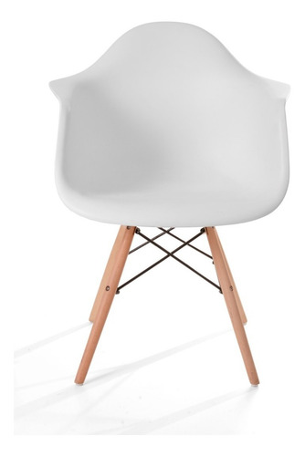 Imagen 2 de 4 de Paquete De 4 Sillas Eames Hood Con Brazos Moderna Retro