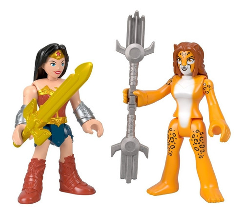 Imaginext Dc Super Friends Mujer Maravilla Y The Cheetah