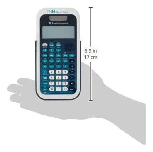 Calculadora Científica Ti-34 Multivista De 16 Dígitos Azul