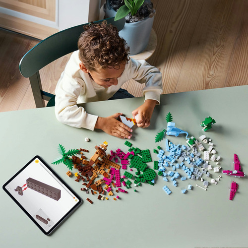 LEGO® Classic Dinosaurios Creativos 11041; juguete con surtido de bricks para niños; incluye figuras de dinosaurios en azul, verde, morado y café; 5+