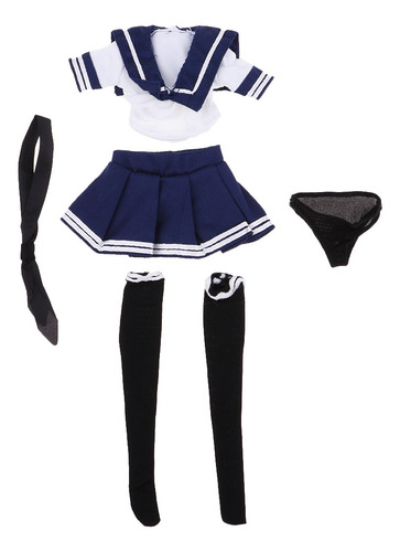 Uniforme Jk Azul Blanco A Escala 1/6 Para Phicen Hot Toys