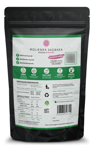 Té Verde Menta 200gr Molienda Sagrada