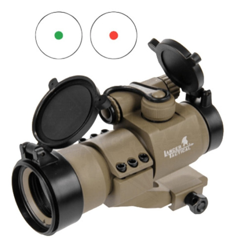 Mira Lancer 1x30 Reflex Militar Tan Punto Rojo Verde Xtr C