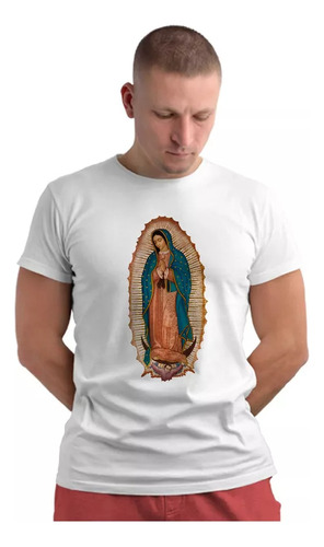 Camiseta Virgen De Guadalupe Playera Catolica Caballero M28