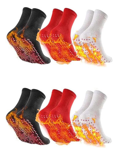 6 Pares De Calcetines Autocalentables De Acupresión Tomalin
