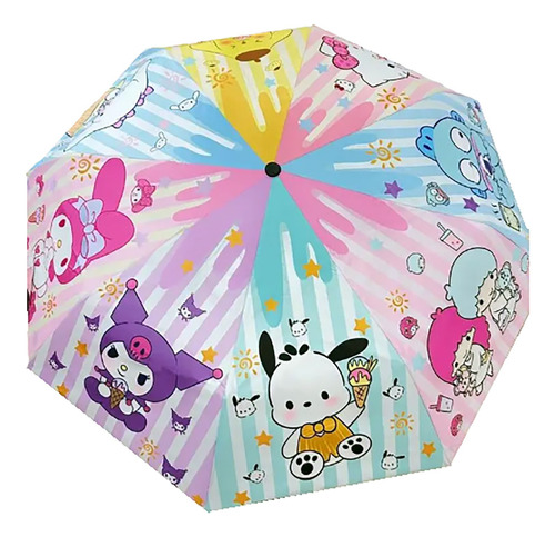 Paraguas Niñas Y Jovencitas Kitty / Sailor / Stitch / Sanrio