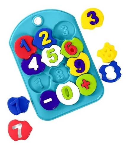 Rompecabezas Didáctico Puzzle Mania Números Calesita Tateti