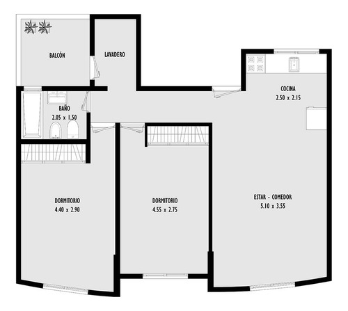 119 Entre 38 Y 39, La Plata - Departamento 2 Dormitorios En Venta