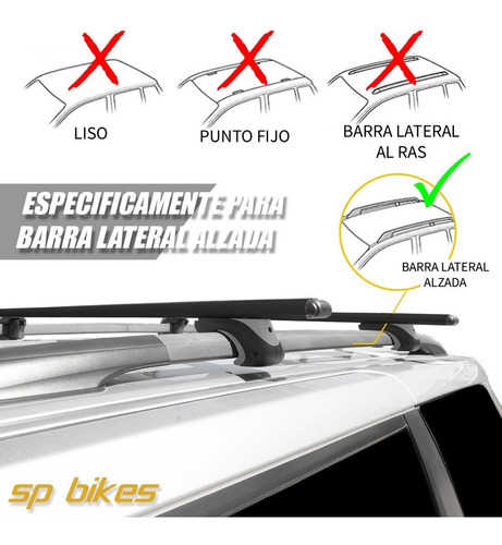 Barras Transversal Portaequipaje Negra C/llave Jeep Renegade