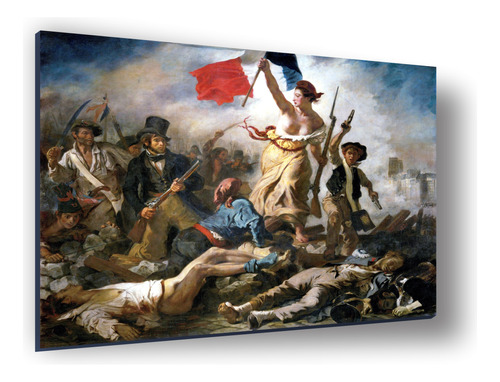 Cuadro Canvas Bastidor Delacroix Libertad Guiando Al Pueblo