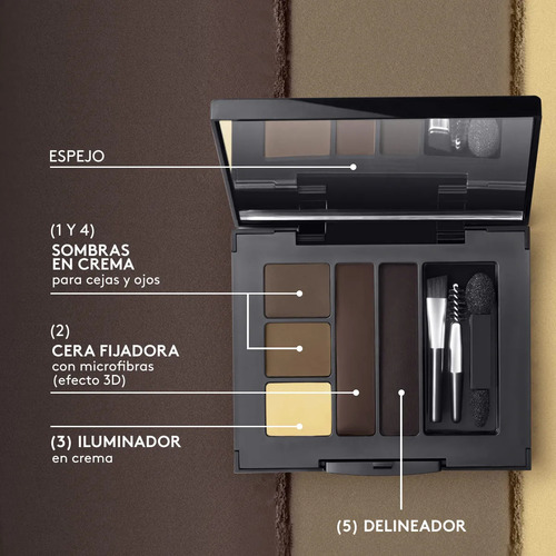Estuche 4 En 1 Para Ojos Y Cejas Esika Pro Lbel