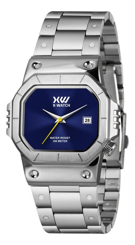 Relógio X-watch Masculino Prateado 43mm Xgss1001