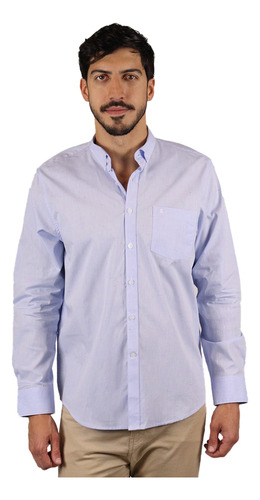 Camisa Hombre Vestir Lisa Manga Larga Casual Slim Fit Dioro