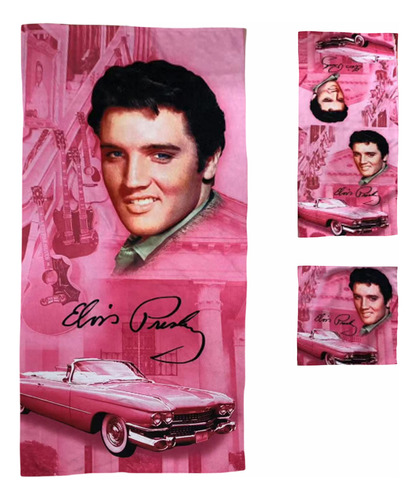 Elvis Presley - Juego De Toallas De Bano De 3 Piezas, Color 