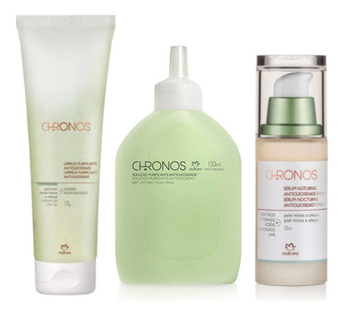 Kit Antioleosidad Chronos 3 Productos Natura