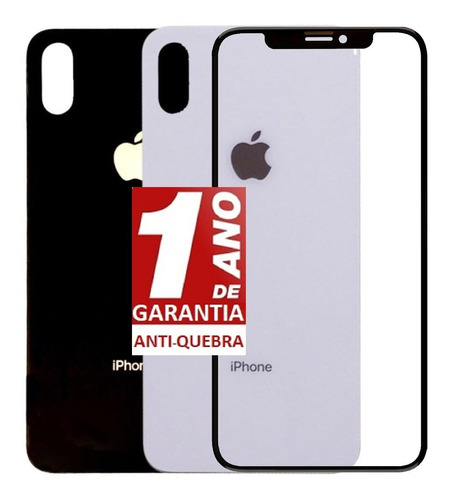 Tela iPhone X A1865 A1901 A1902 Frontal Super Oled + Tampa! | Parcelamento  sem juros