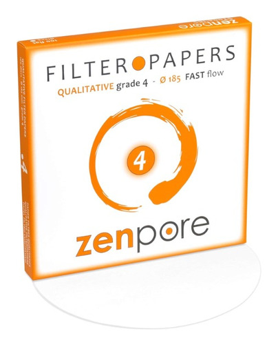 Papel De Filtro Cualitativo Flujo Rápido Grado 4 Zenpore 