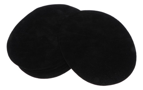 6 Piezas De Tela Ovalada Codo Hierro En Reparación Negro