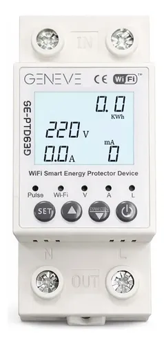 Protector De Tension Wifi Geneve - 63 Ampers Smart - Medidor