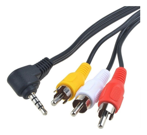 3.5 Mm Plug Aux Auxiliar A 3 Rca Av Audio Video Tv Cable Cab