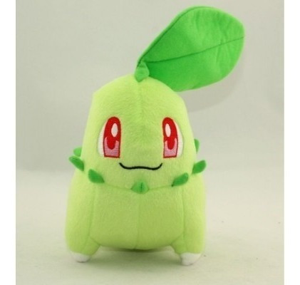 Peluche Anime Pokemon Chikorita Importado Antialergico 20 Cm