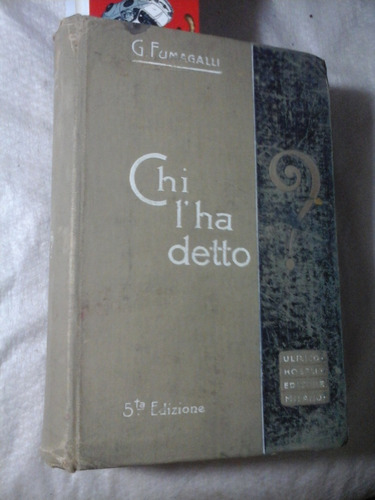 Chi Lha Detto Tesouro De Citações Italianas 1909 Em Italiano