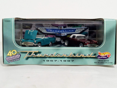 Carros Hot Wheels Ford Thunderbird 57 Convertible Y 40 Coupe