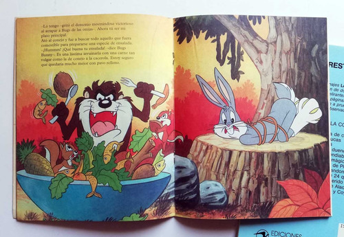 Lote 2 Libritos Looney Tunes - Bugs Bunny Demonio Tasmania (Usado)