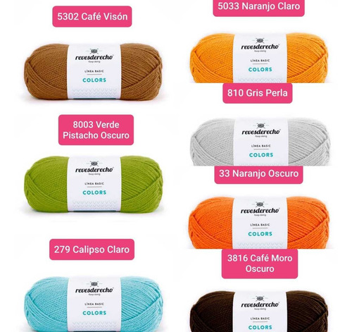Pack 10 Lanas De 100 Gr C/u Para Tejer Colores A Elección