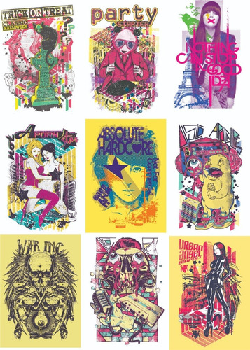Pack De Vectores Para Sublimación O Serigrafía