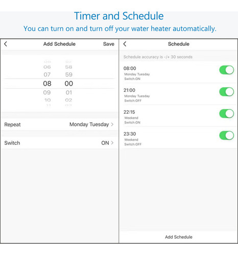 Interruptor Táctil Wifi De Alta Potencia Tuya Smart Eu 20a C