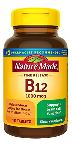 Nature Made Vitamin B12 1000 Mcg, Suplemento Energetico Para