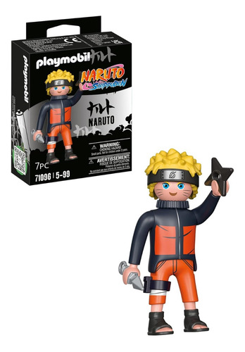 Figura Para Armar Playmobil Naruto Uzumaki Con 7 Piezas +3