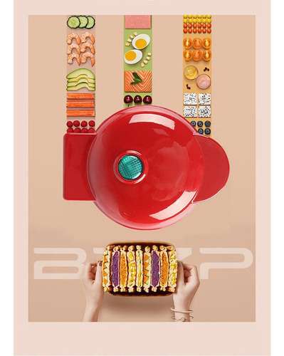 Mini Máquina Para Hacer Waffles Para Tartas, 110 V, Cor Fix