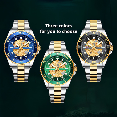 Relógio De Pulso De Quartzo Masculino Curren Luminous