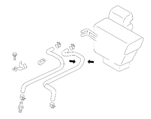 Manguera De Calefacción Entrada Nissan Terrano Japonesa