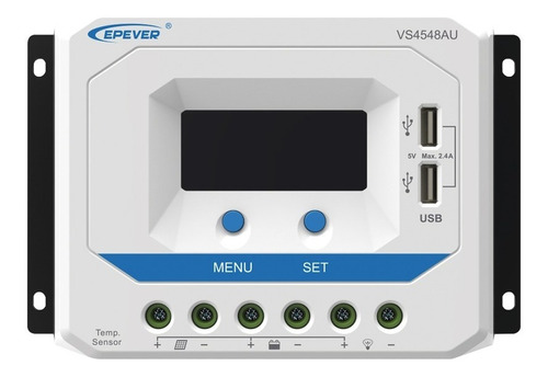 Controlador De Carga Solar Pwm 45a - 12/24/36/48v, Epever