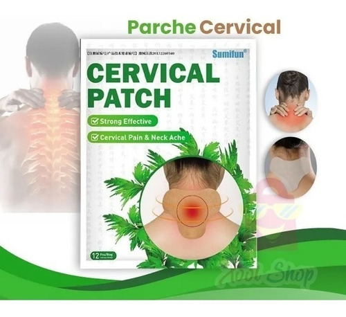 Parche Dolor Cervical Vértebra Cuello  12 Parches