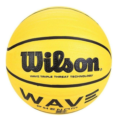 Balón de baloncesto Wave Phenom 295 Wilson, color amarillo