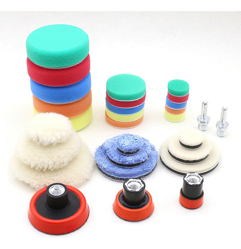 Kit De Esponjas For Pulir Auto De 3 Tamaños 29 Piezas Youni