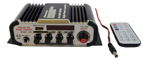 2 Canal Estereo Pa Mini Amplificador Bluetooth Usb Sd Fm Mp3