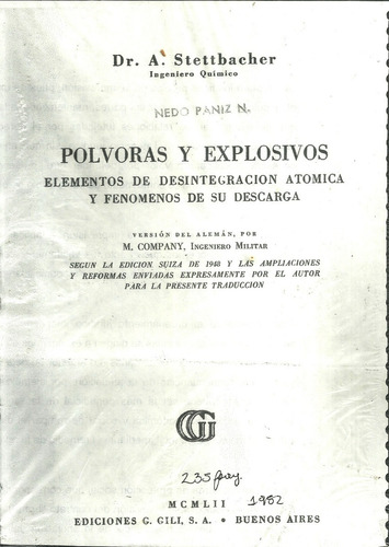 Balistica Polvoras Y Explosivos Desintegracion Atomica #20