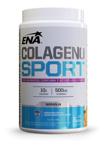 Colageno Sport Ena 407g Magnesio Cúrcuma Ácido Hialurónico